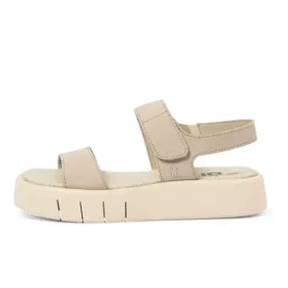 Art für Damen. 11854F324003_017 Ledersandalen 1854F Malaga beige (40), 3 bis 5 cm, Klettverschluss, Lässig