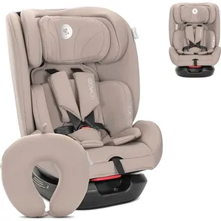 Lorelli Voyager Kindersitz – verstellbare Kopfstütze, Seitenaufprallschutz, waschbarer Bezug, komfortabel für Alltag & Reise - Beige
