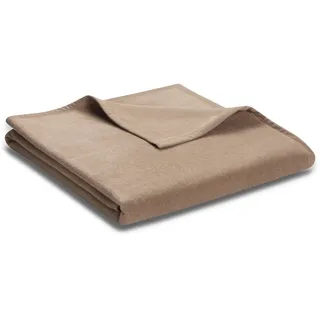 Biederlack Unicolour Wohndecke 220 x 240 cm Braun