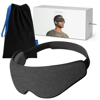 Ostrichpillow - Augenmaske | Ergonomische 3D-Maske | Passt Sich der Gesichtsform an | Maske zum Schlafen, Ausruhen, Entspannen | Blockiert Licht für Absolute Dunkelheit (Dark Night).