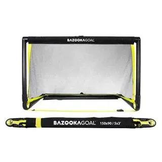 BazookaGoal Mini-Fußballtor "Black Edition", 150x90 cm - Schwarz