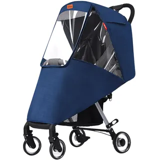 Kinderwagen Regenschutz Universal Regenverdeck Regenhülle mit Sichtfenster Atmungsaktive Regenhaube Regencover mit Guter Luftzirkulation Schadstofffreier Windschutz Kälteschutz für Buggy Sportwagen