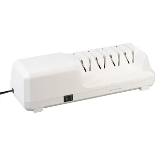Rosenstein & Söhne Schärfer: Elektrischer Profi-Diamant-Messerschärfer, 4 Schleif-Stufen, 18 Watt (Elektro-Messerschärfer, Messerschleifer-Maschine, Winkel Werkzeug)