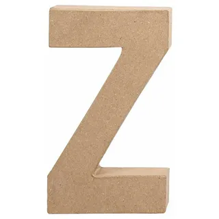 Creativ Company 26625, Deko-Buchstabe, Papierzellstoff, Natürlich/Natur, 112 mm, 25 mm, 202 mm