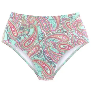 VENICE BEACH Highwaist-Bikini-Hose Damen mint-bedruckt Gr.34