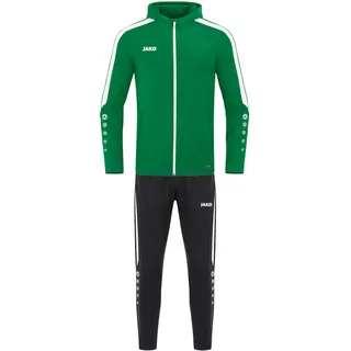 JAKO Trainingsanzug Herren mit Kapuze Polyester Power - Jogginganzug 2-teilig für Sport und Alltag, Jogginghose & Trainingsjacke, 100% recyceltes Polyester