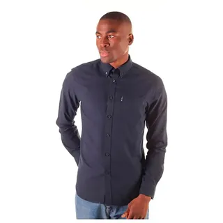 Ben Sherman Signature Oxford Langarmhemd - Navy Blue - S