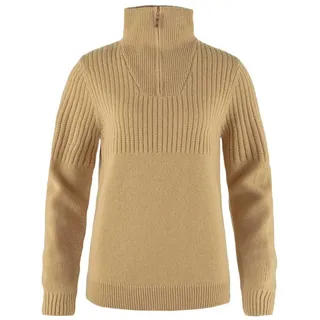 FJALLRAVEN 86993-196 Övik Half Zip Knit W Sweatshirt Damen Dune Beige Größe XS