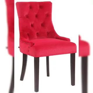 CLP Esszimmerstuhl Aberdeen Samt rot/antik