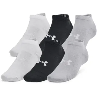 Under Armour 6er Pack Kurze Socken Black/Halo Gray 31,5-36,5