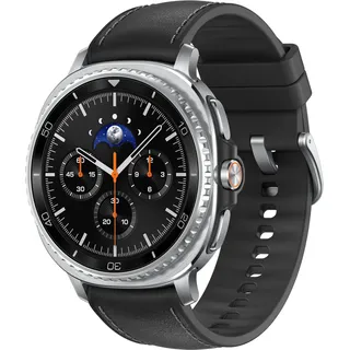 Samsung Galaxy Watch8 Classic BT 46 mm Edelstahlgehäuse schwarz Kautschukarmband schwarz verstellbar