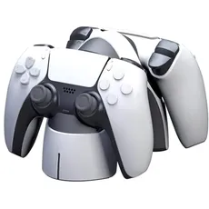 KMD PS5 Dualsense Charging Station - White - Accessories for game console - Sony PlayStation 5