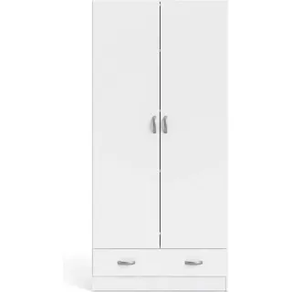 Tvilum 704034949, Weiß, Garderobe, 3 Regale, 2 Tür(en), Weiß, Faserplatte mit hoher Dichte (HDF) - Weiß