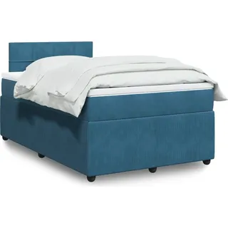 Eleganten-Stil Boxspringbett mit Matratze Blau 120x200 cm Samt,80,25 Kg cloris3176351 - Blau