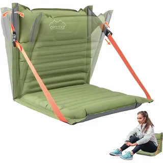 ONTYZZ Stadionsitze Aufblasbares Stadion Sitzkissen mit Rückenlehne Leichter Bodenstuhl Tragbares Polster Wasserdicht Outdoor Klappstühle für Picknick Konzerte Garten Balkon Fischerei Camping Stühle