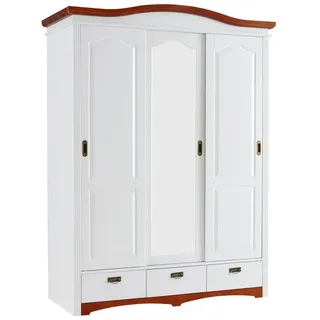 Konrad 153 x 207 x 64 cm weiß/kirschbaumfarben