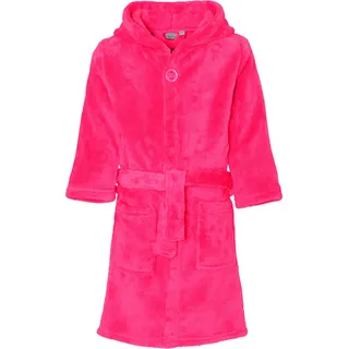 Playshoes Fleece-Bademantel uni in pink, 146/152