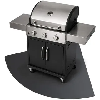 Tulup Grillunterlage 100 x 100 cm Metall Schwarz