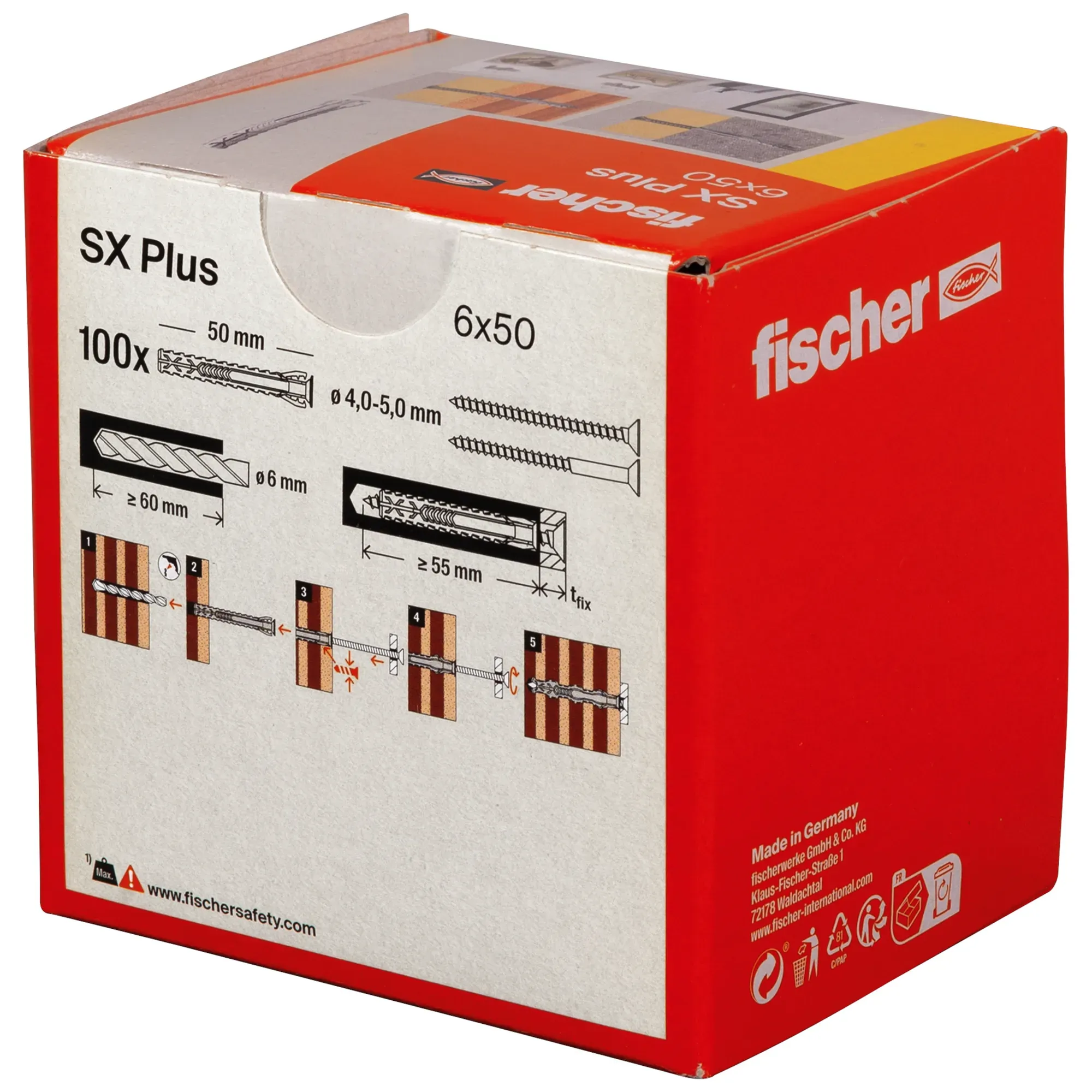 Bild von Spreizdübel SX Plus 6x50, 100er-Pack (568106)