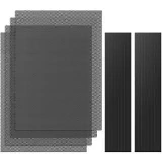 MoKo 400x300mm PVC-Staubnetzfilter für PC-Gehäuse, 1mm Loch, 4 Stück | DIY-Design zum Zuschneiden, Magnetrahmen, PVC-Netz, staubdicht ohne Einbußen bei der Wärmeableitung, einfache Montage