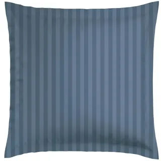 CXL by Christian Lacroix - 1 Kopfkissen aus Memory Foam + 1 Kissenbezug - Quadratische Form in 60 x 60 cm - Bettwäsche aus Baumwollsatin - Maschinenwaschbar bei 40°C - Webstreifen, Blau