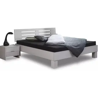 Massivholzbett Basic 03, Buche Massivholz – 100x220 cm / buche-wenge-lackiert