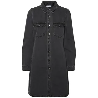 Vero Moda Jeanskleid Blusenkleid Schwarz L