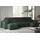 Eckcouch Stoff U-form 3-Sitzer Schwarz