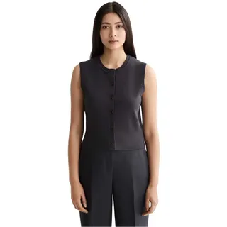 Scotch & Soda Compact Spencer Strickweste - Charcoal Art - XS