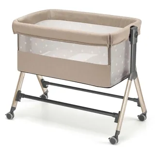 Baby Beistellbett Sempreconte | für 0-9 kg | Braun | 8 Höhen - Braun