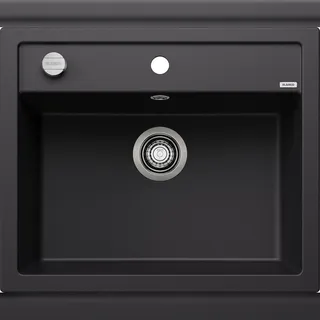 Blanco DALAGO 6 schwarz Einbauspüle Granit Excenterbetätigung 615 x 500 mm