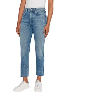 Pepe Jeans Damen Slim Jeans Uhw 7/8, Blau (Denim-RI1), 34W