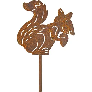 Beetstecker Eichhörnchen ca. 15 cm - Gartendekoration - Braun