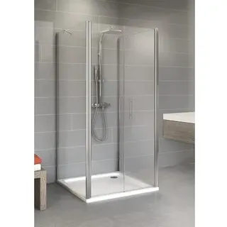 U-Kabine mit Pendeltüre Schulte Alexa Style 2.0 900x900x1920 mm Echtglas Klar he