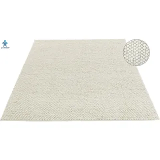 LeGer Home by Lena Gercke Wollteppich »Ainhoa, handgewebt, Wolle« rechteckig 12 mm Höhe einfarbig, Wolle, Teppich, Wohnzimmer, Schlafzimmer, Esszimmer, beige