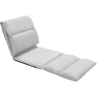 vidaXL Bodenstuhl Faltbar Hellgrau Mikrofaser - Grau