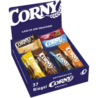 Corny Mix Box | Thekendisplay für Büro & Empfang | 37 Riegel | 8 Sorten