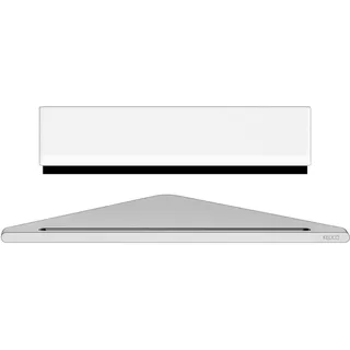 Keuco Edition 400 Eck-Duschablage mit Duschabzieher, B: 24,5 H: 63 T: 24,2 mm 11557170100