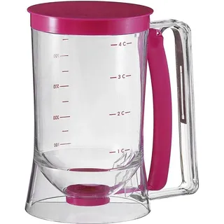 PIQIUQIU Kuchen Teigportionierer Kuchen Teigspender mit Deckel und Skala Backen DIY Werkzeug, um Kuchen, Pfannkuchen, Muffins, Waffeln zu Machen, 900 ml