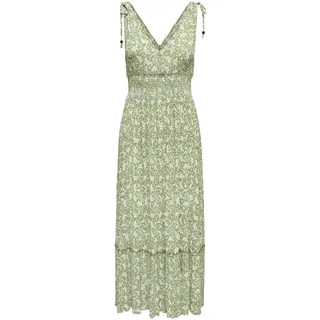 Only Maxikleid Sommerkleid Blumen Hedge Grün 34