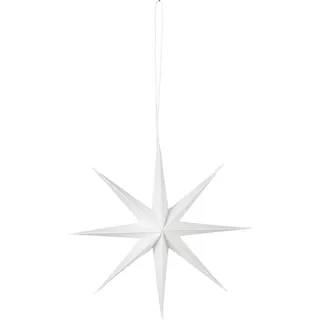 Broste Copenhagen Weihnachtsschmuck Stern aus Papier in der Farbe White, 15cm, 70080399