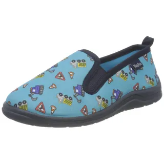 Playshoes Allover Baustelle Blau 20