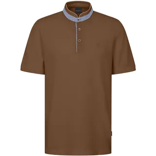 bugatti Herren Poloshirt Stehkragen Basic Kurzarm Modern Fit
