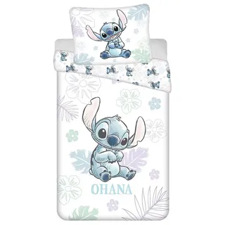 disney lilo&stitch Stitch Angel Ohana Weiß 140 x 200 cm + 70 x 90 cm