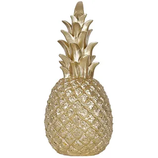 PIGPIGFLY Ananas-Ornamente,Moderne Wohnzimmer Ornamente, Deko Figuren,Deko Wohnzimmer, Home Store Dekoration, Bürodekorationen,Polyresin, Geschenk 25cm(Gold)