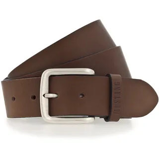 Mustang Herrengürtel Leder 4 cm braun 120