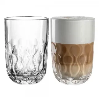 LEONARDO Gocce Latte Macchiato Glas 0,39 l 2 St.