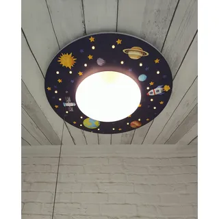 Niermann Standby niermann Deckenleuchte »Weltall« E27 1, Stk., hochwertiger Druck auf kompletter Oberfläche, bunt