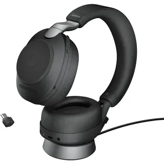 Evolve2 85 USB-C UC schwarz mit Ladestation