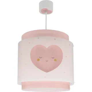 Dalber Kinder Pendelleuchte Baby Dreams Herz Rosa 76012MS | Hängelampe; Deckenleuchte; Kinderzimmer; E27 - 1 x 15W